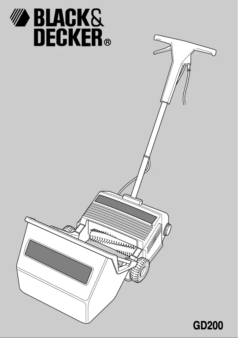 Page n°1 - Manuel utilisateur Black & Decker GD200