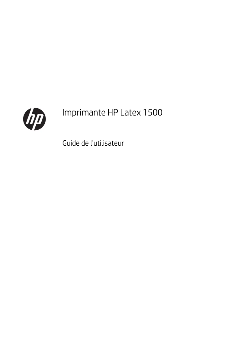 Page 1 de la notice Manuel utilisateur HP LaserJet 1500