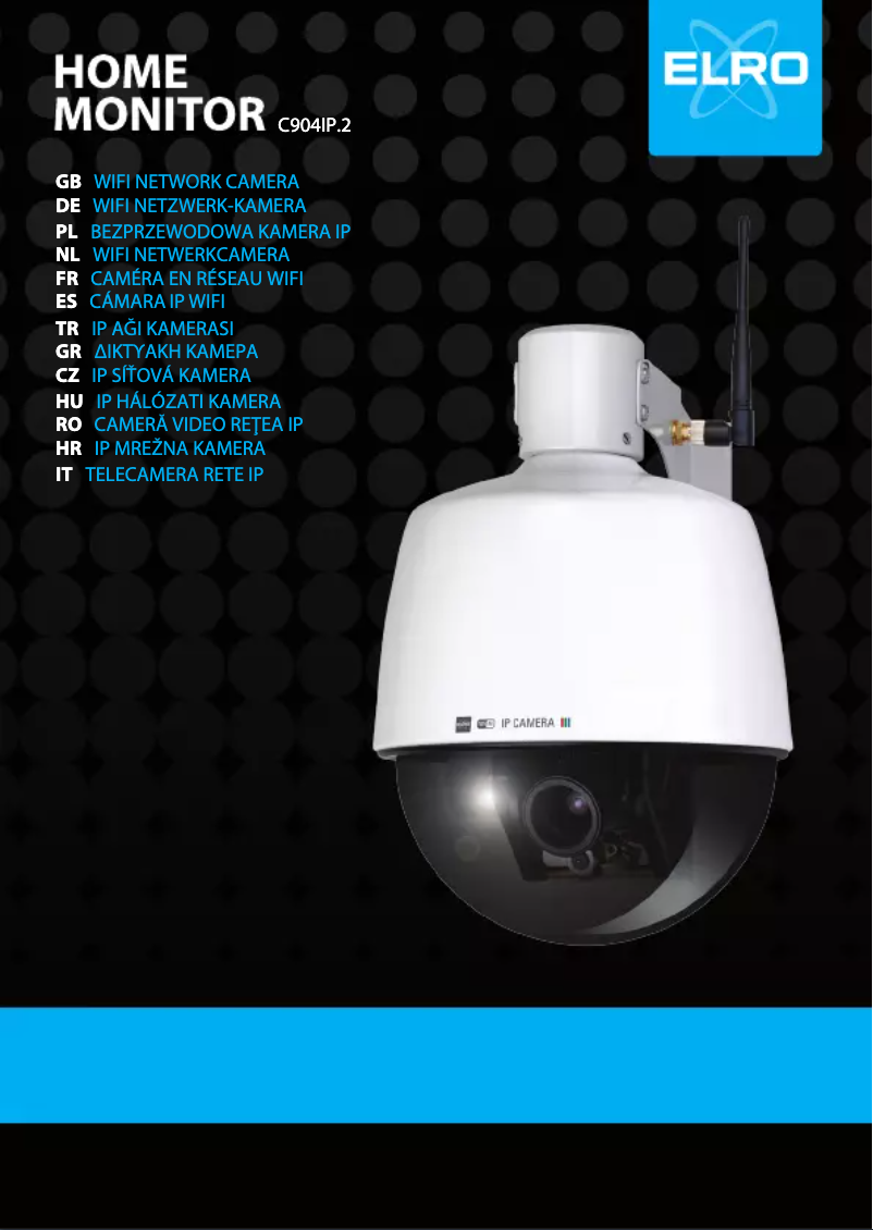 Page 1 de la notice Manuel utilisateur Elro C904IP.2