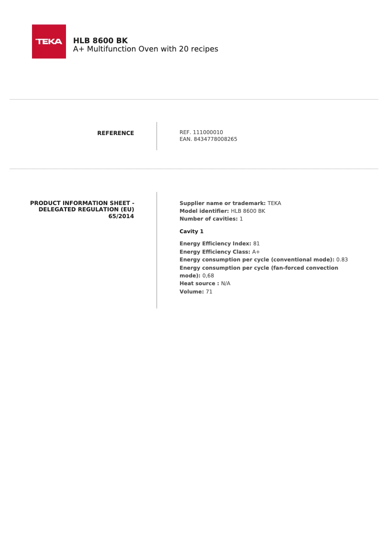 Image de la première page du manuel de l'appareil HLB 8600 BK