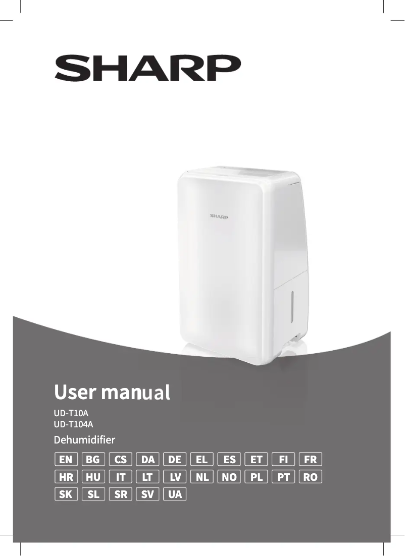 Page n°1 - Manuel utilisateur Sharp UD-T104A