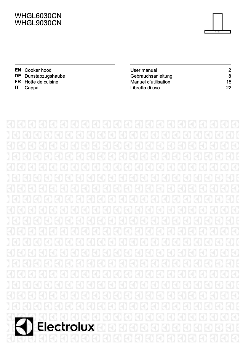 Page 1 de la notice Manuel utilisateur Electrolux WHGL9030CN
