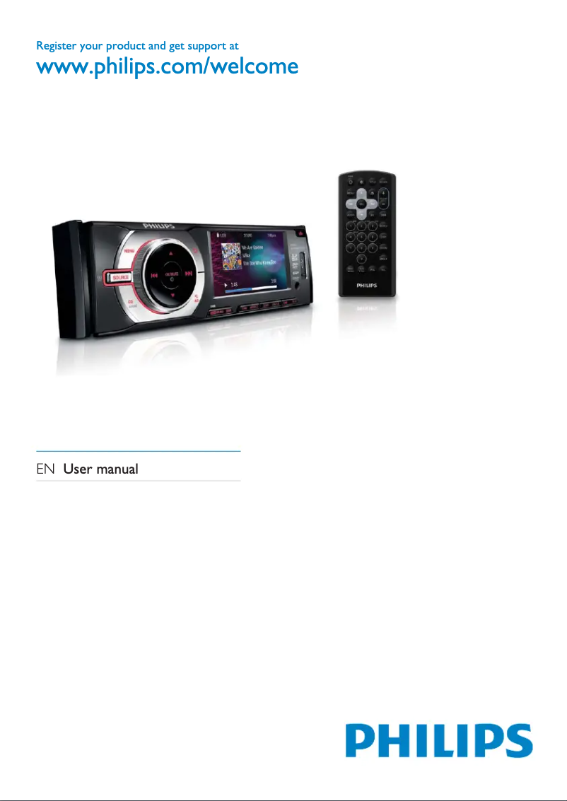 Page 1 de la notice Manuel utilisateur Philips CarStudio CED229X