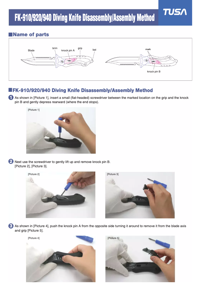 Imagen de la primera página del manual del dispositivo FK-940