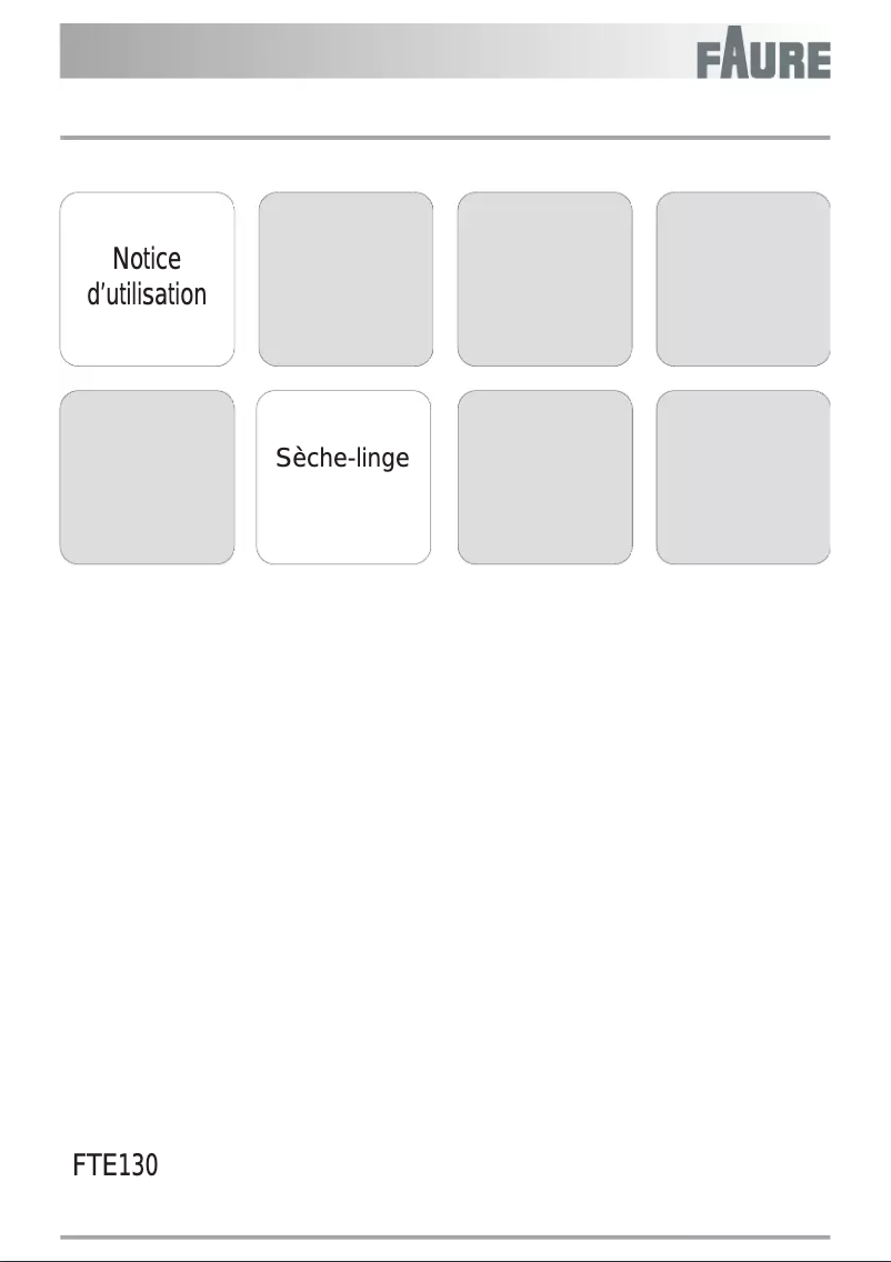 Page 1 de la notice Manuel utilisateur Faure FTE130