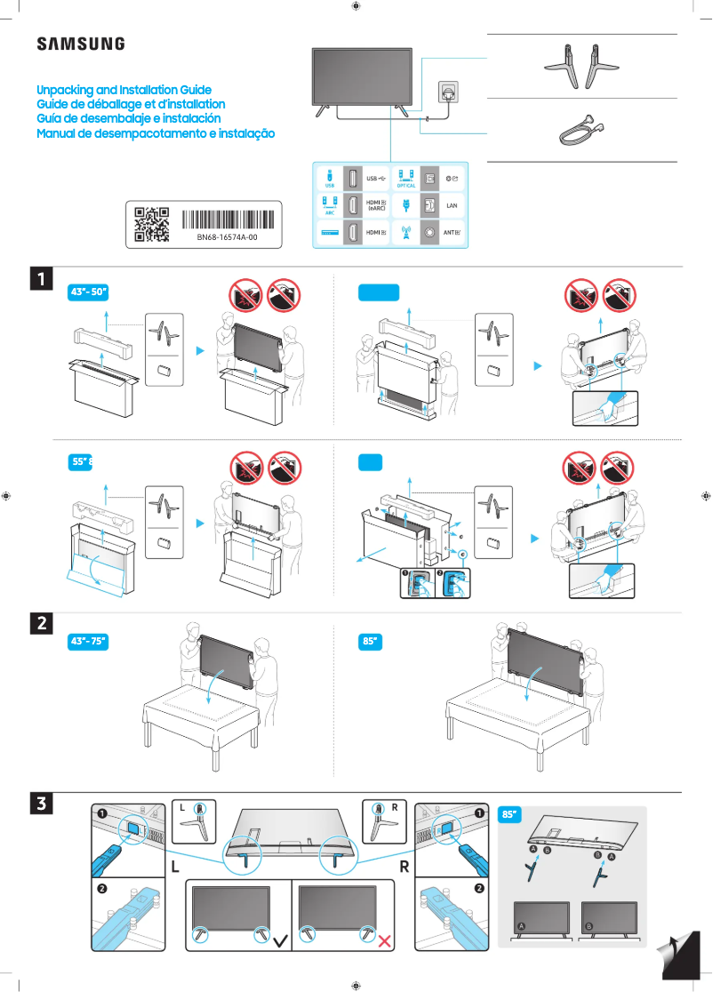 Page 1 de la notice Manuel utilisateur Samsung BE75C-H