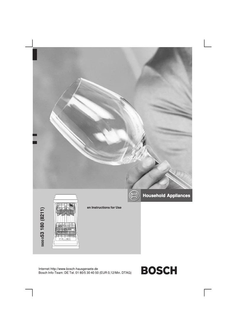 Page n°1 - Manuel utilisateur Bosch SRS40A02EU