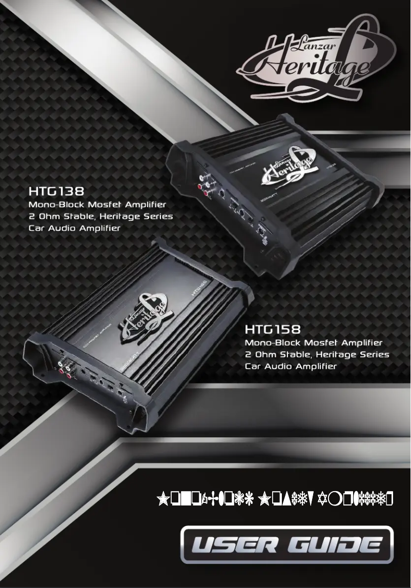 Página 1 del manual Manual de usuario Lanzar HTG158