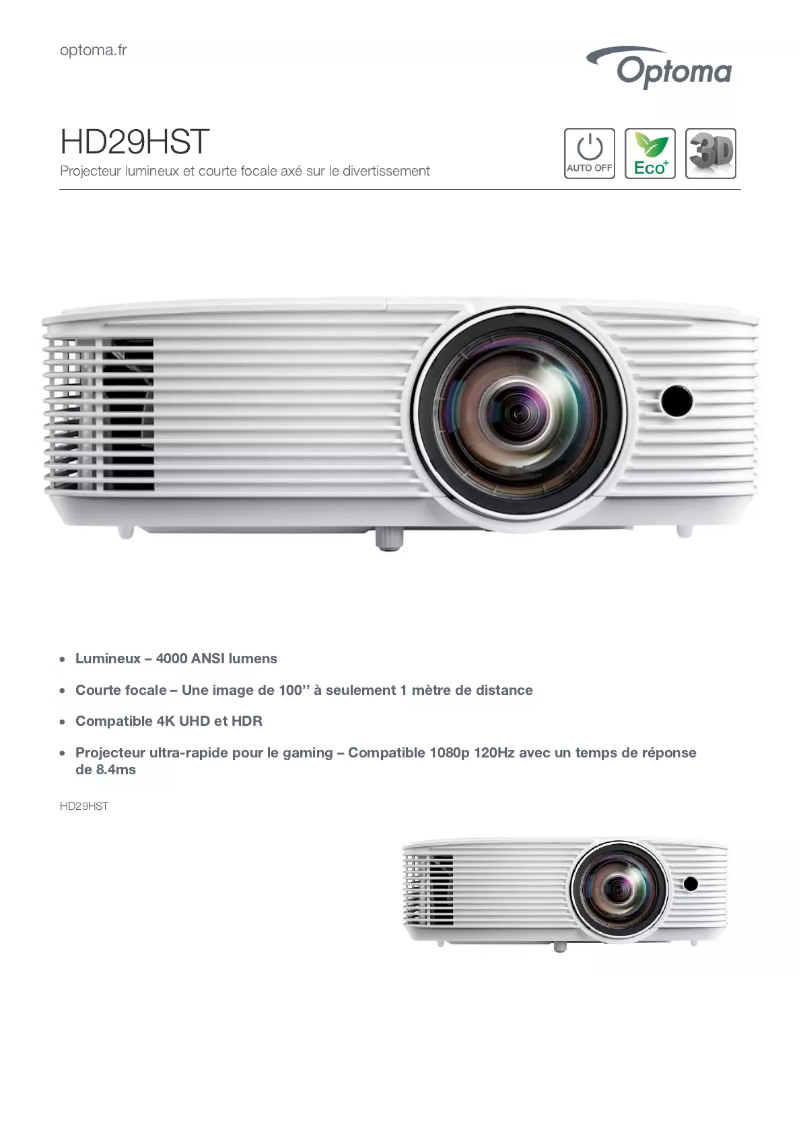 Image de la première page du manuel de l'appareil HD29HST