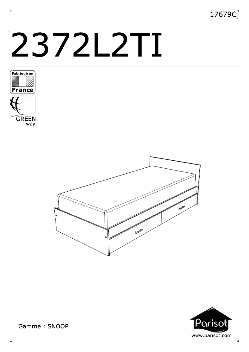 Página 1 del manual Manual de usuario Parisot Snoop 2372L2TI