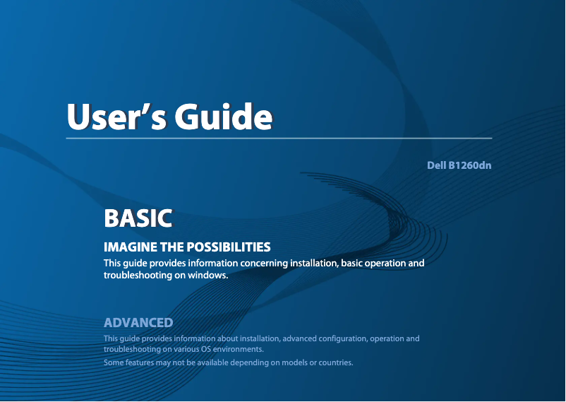 Page n°1 - Manuel utilisateur Dell B1260dn