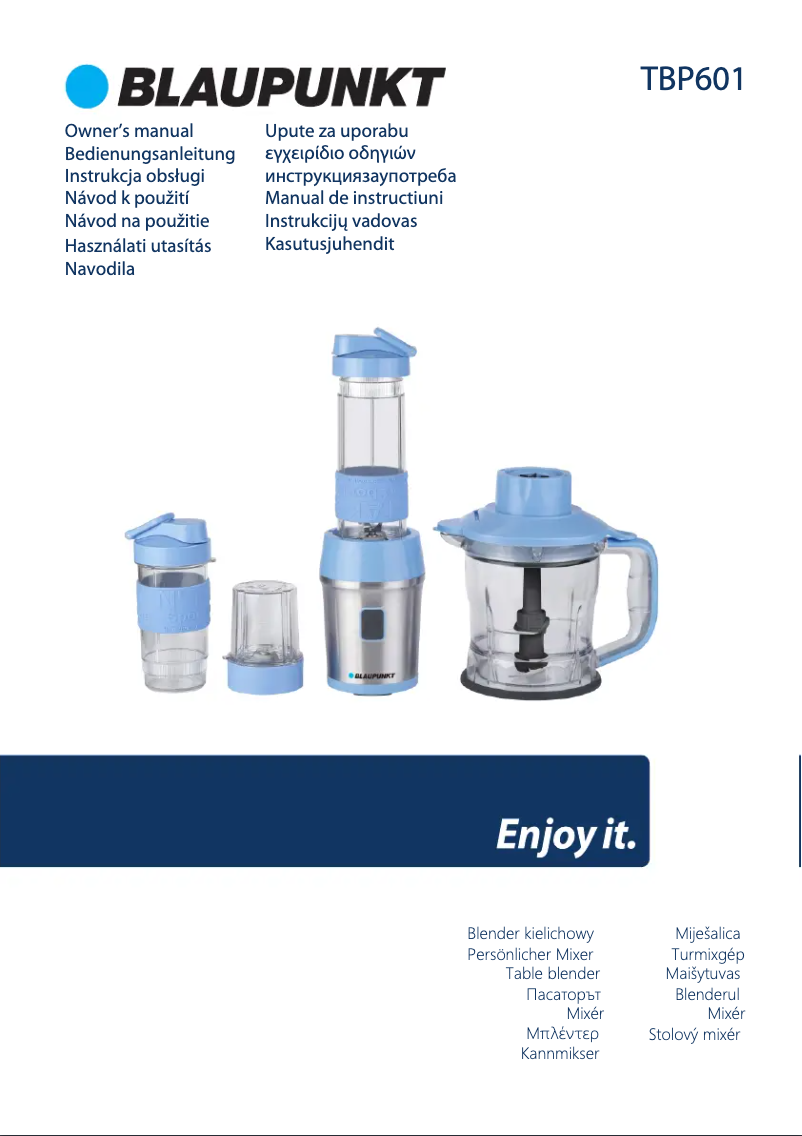 Image de la première page du manuel de l'appareil TBP601