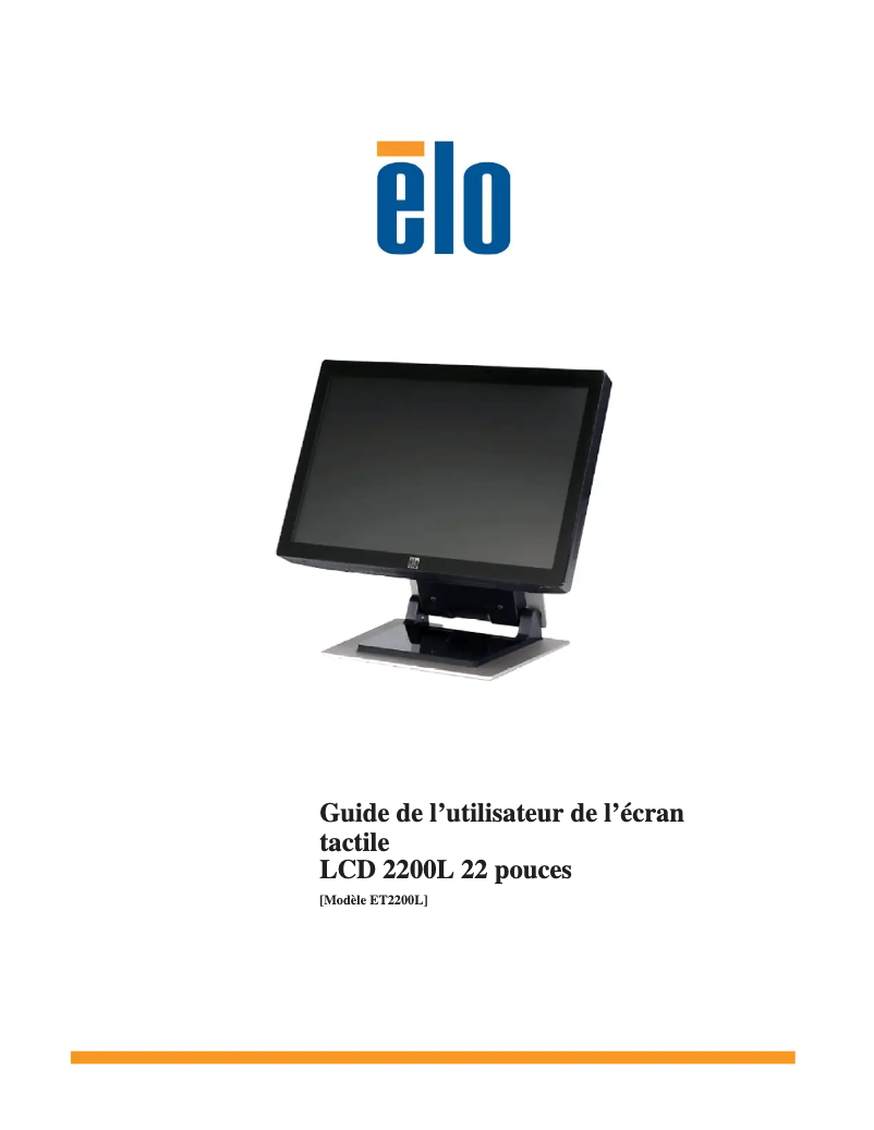 Image de la première page du manuel de l'appareil 2200L