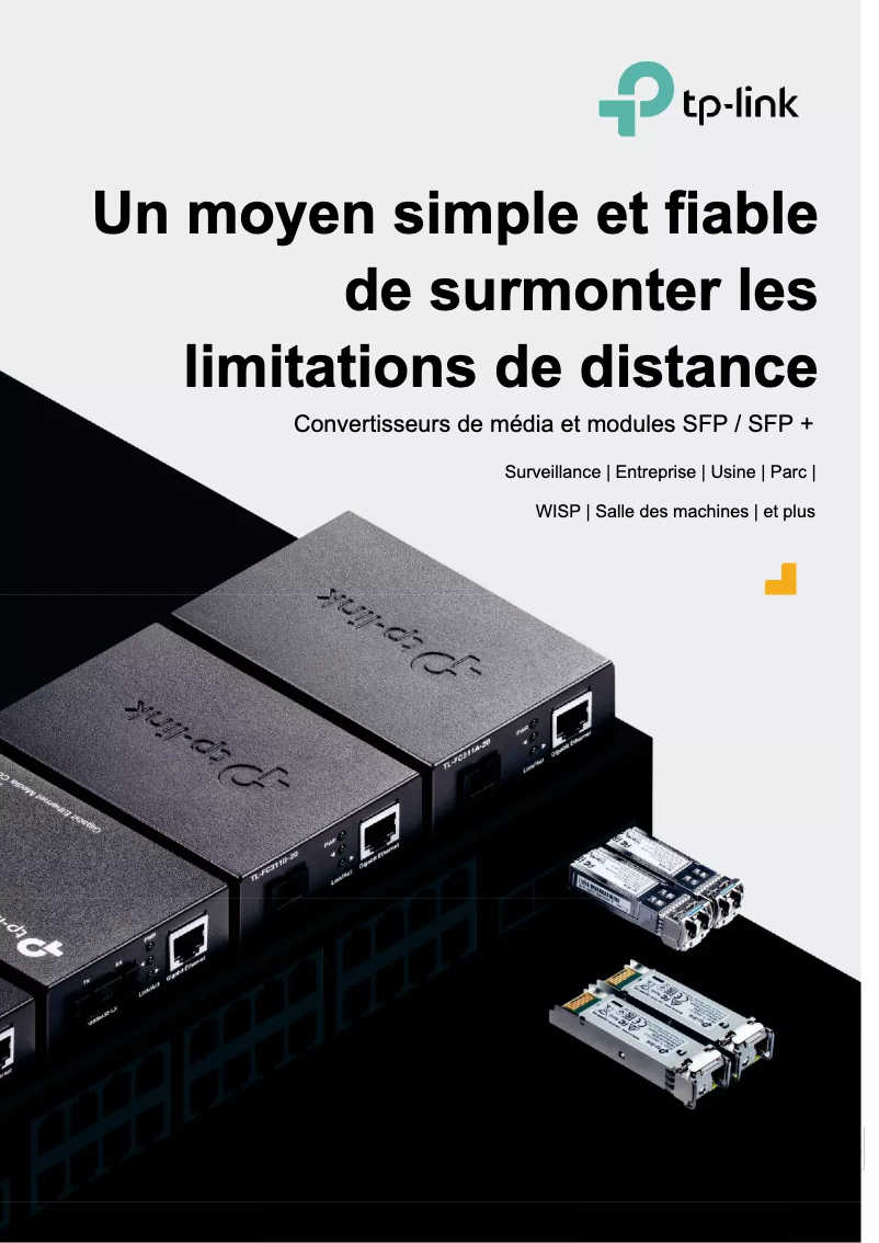 Page n°1 - Guide d'installation TP-Link TL-SM321B