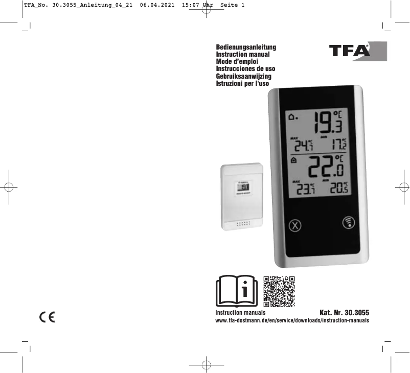 Page n°1 - Manuel utilisateur TFA JOKER 30.3055.01