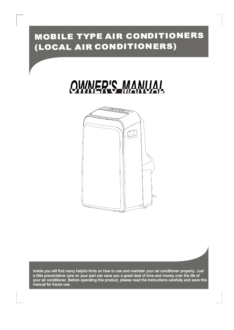 Page 1 de la notice Manuel utilisateur Midea MPPD16CRN1