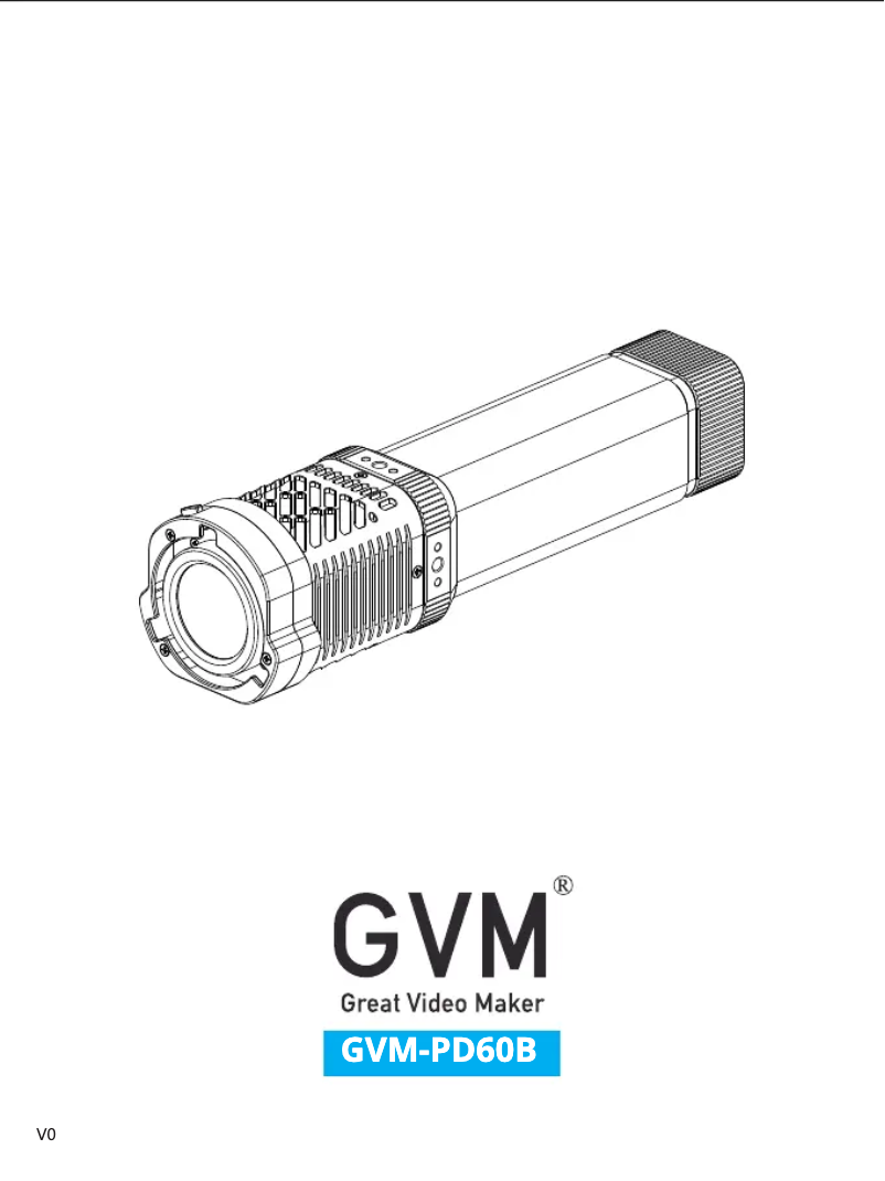 Page 1 de la notice Manuel utilisateur GVM GVM-PD60B