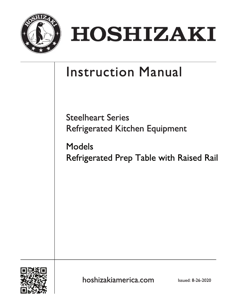 Page 1 de la notice Guide d'installation Hoshizaki CPT67