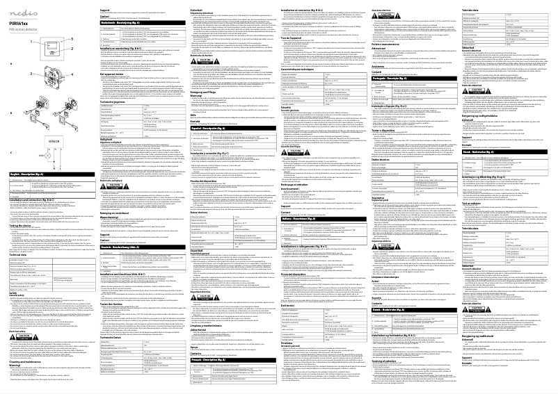 Image de la première page du manuel de l'appareil PIRII41WT