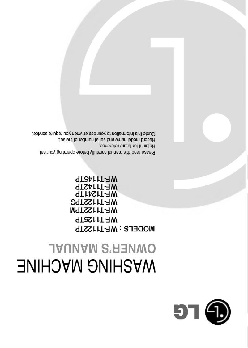 Image de la première page du manuel de l'appareil WF-T1145TP