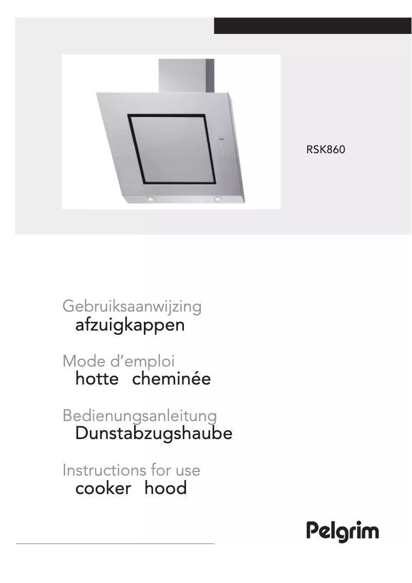 Image de la première page du manuel de l'appareil RSK860