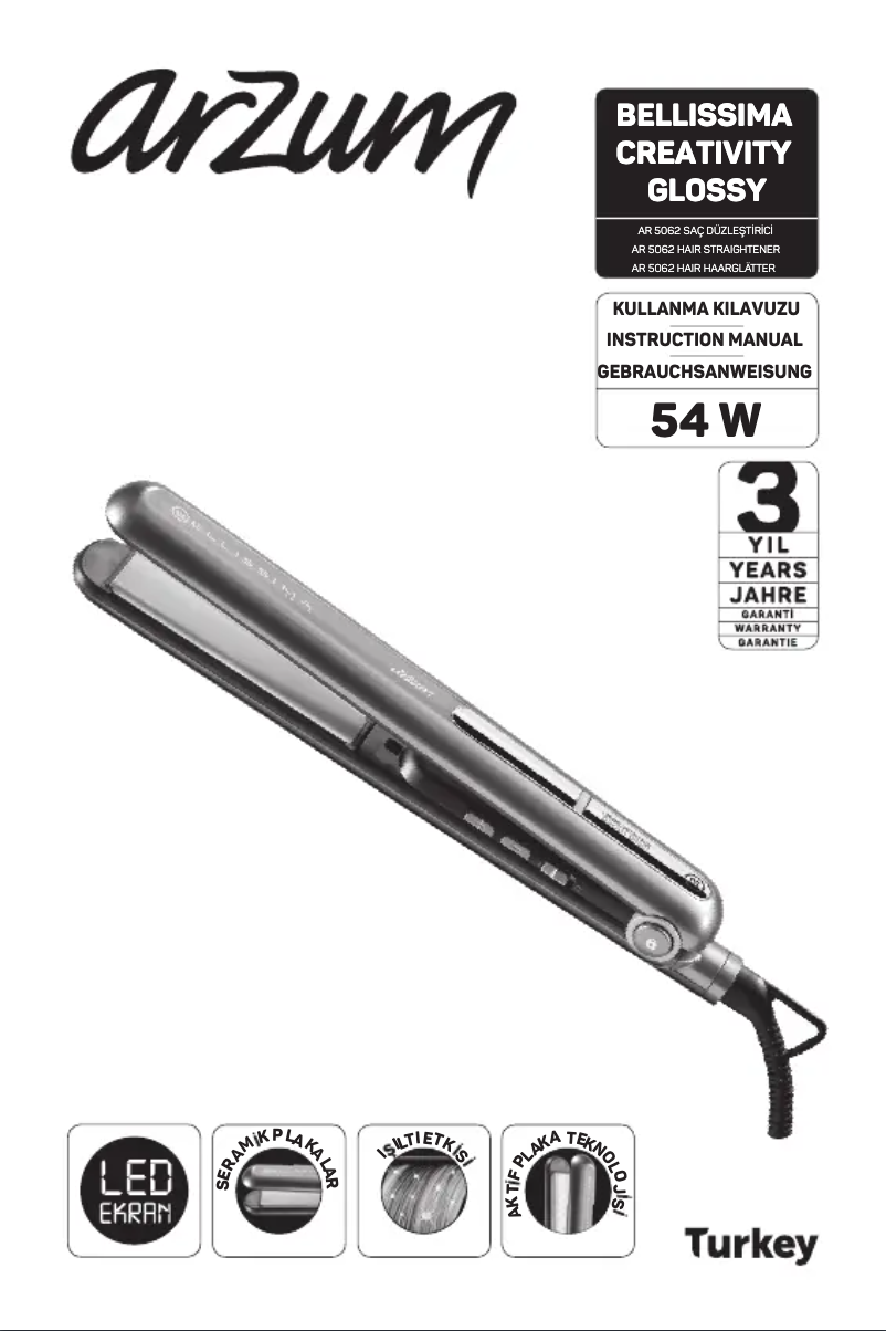 Page n°1 - Manuel utilisateur Arzum Bellissima Creativity AR5062
