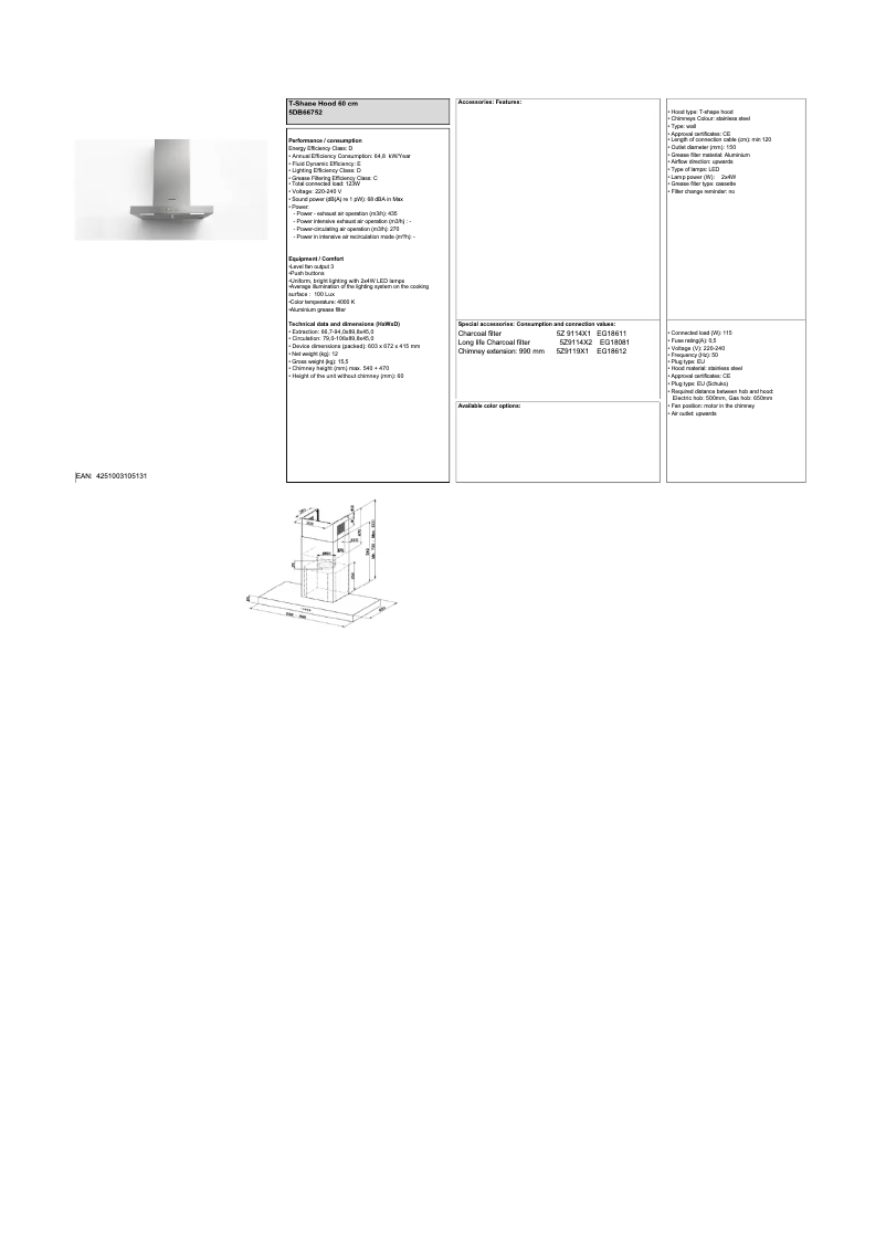 Image de la première page du manuel de l'appareil 5DB66752