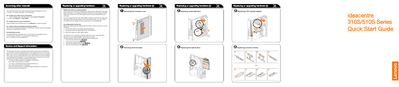 Image de la première page du manuel de l'appareil Ideacentre 310S