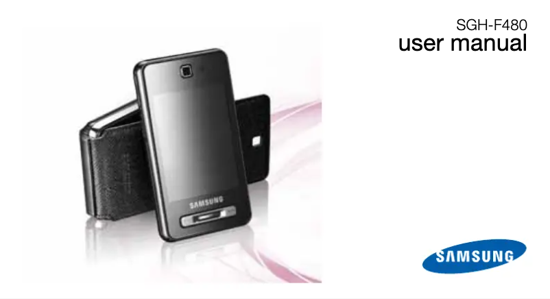 Page n°1 - Manuel utilisateur Samsung Tocco