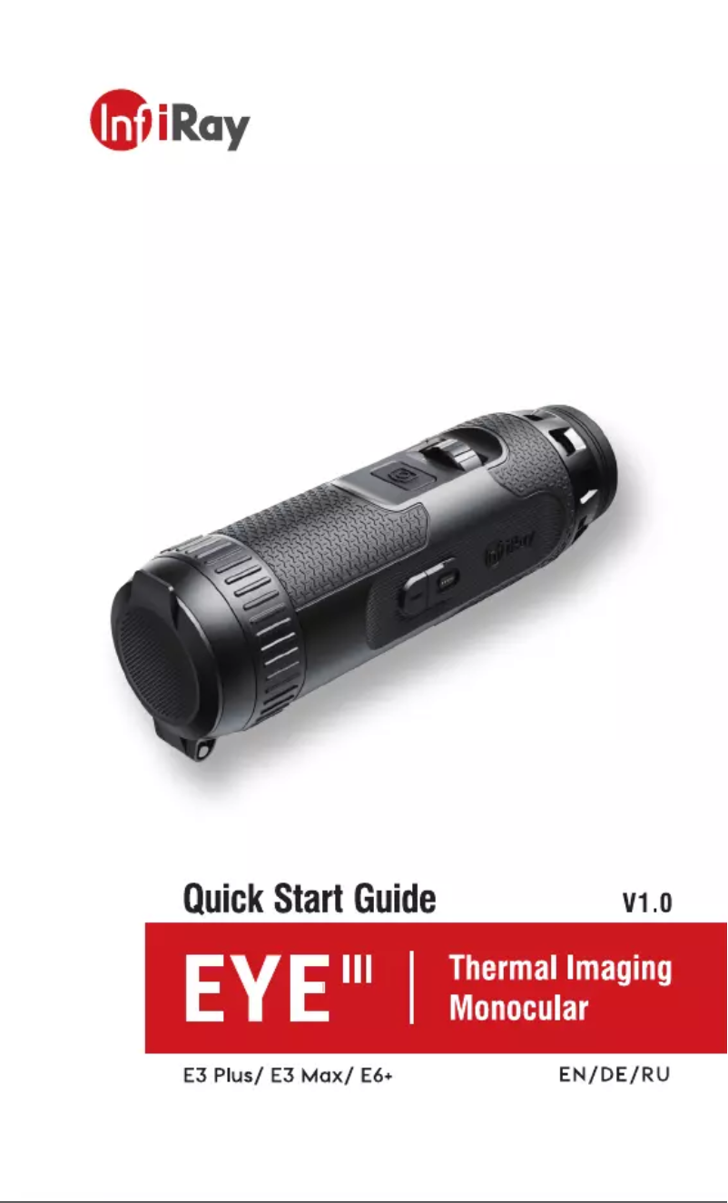 Page n°1 - Manuel utilisateur InfiRay Eye III E3+