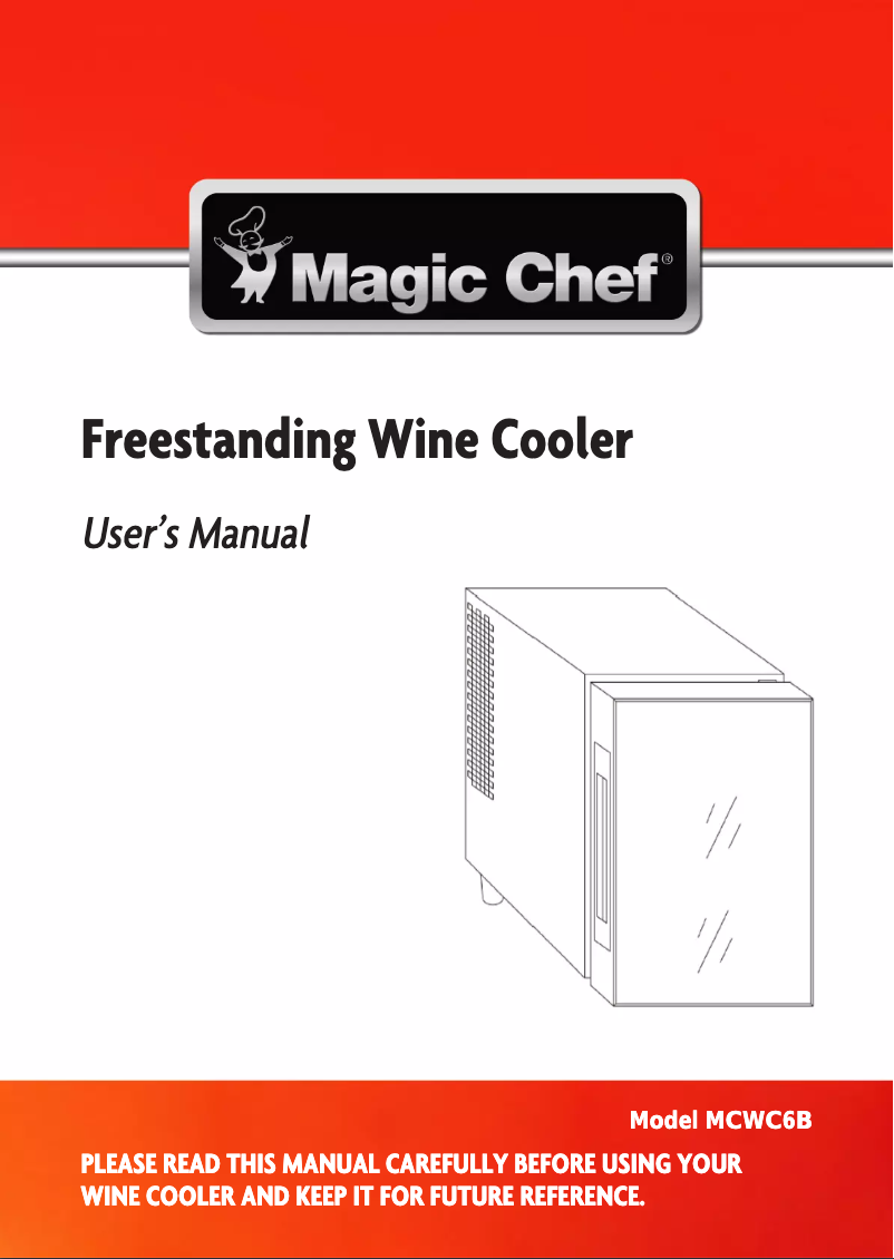 Página 1 del manual Manual de usuario Magic Chef MCWC6B