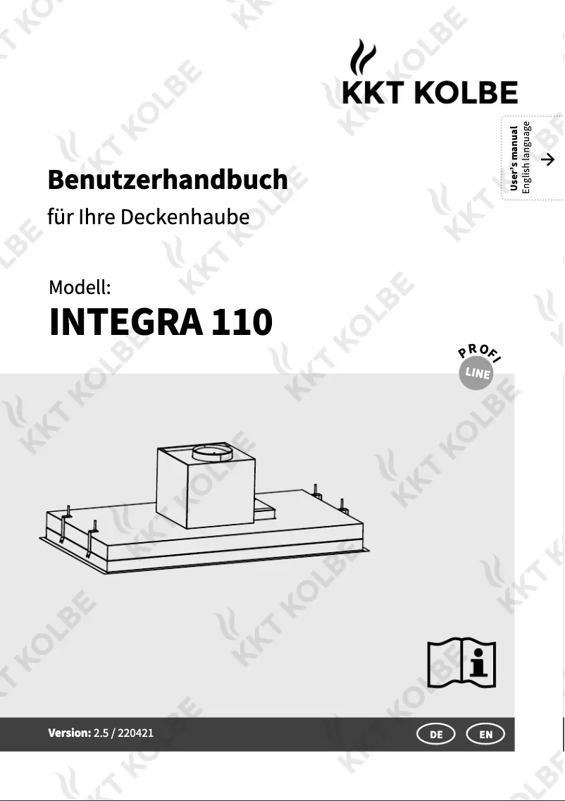 Page 1 de la notice Manuel utilisateur KKT Kolbe INTEGRA110