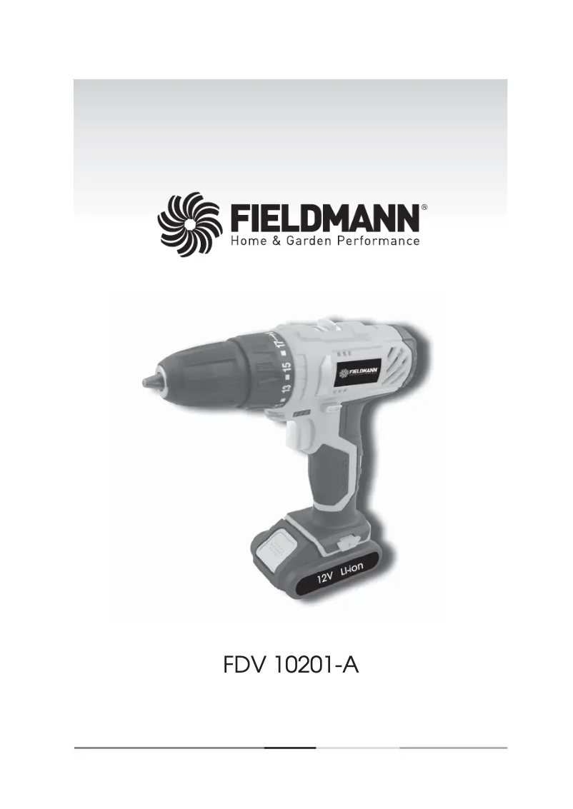 Image de la première page du manuel de l'appareil FDV 10201-A
