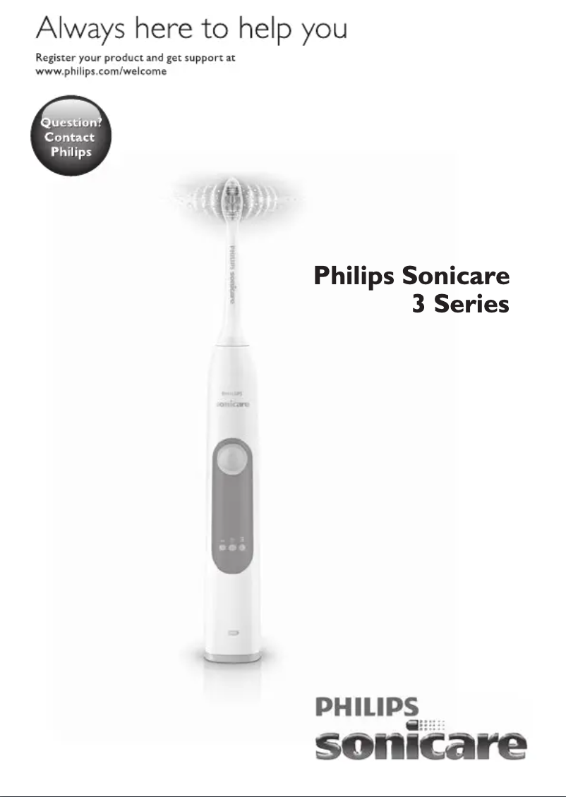 Page n°1 - Manuel utilisateur Philips Sonicare 3 Series gum health HX6632