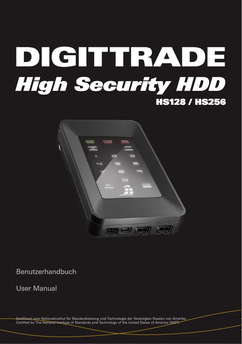 Page n°1 - Manuel utilisateur Digittrade HS256