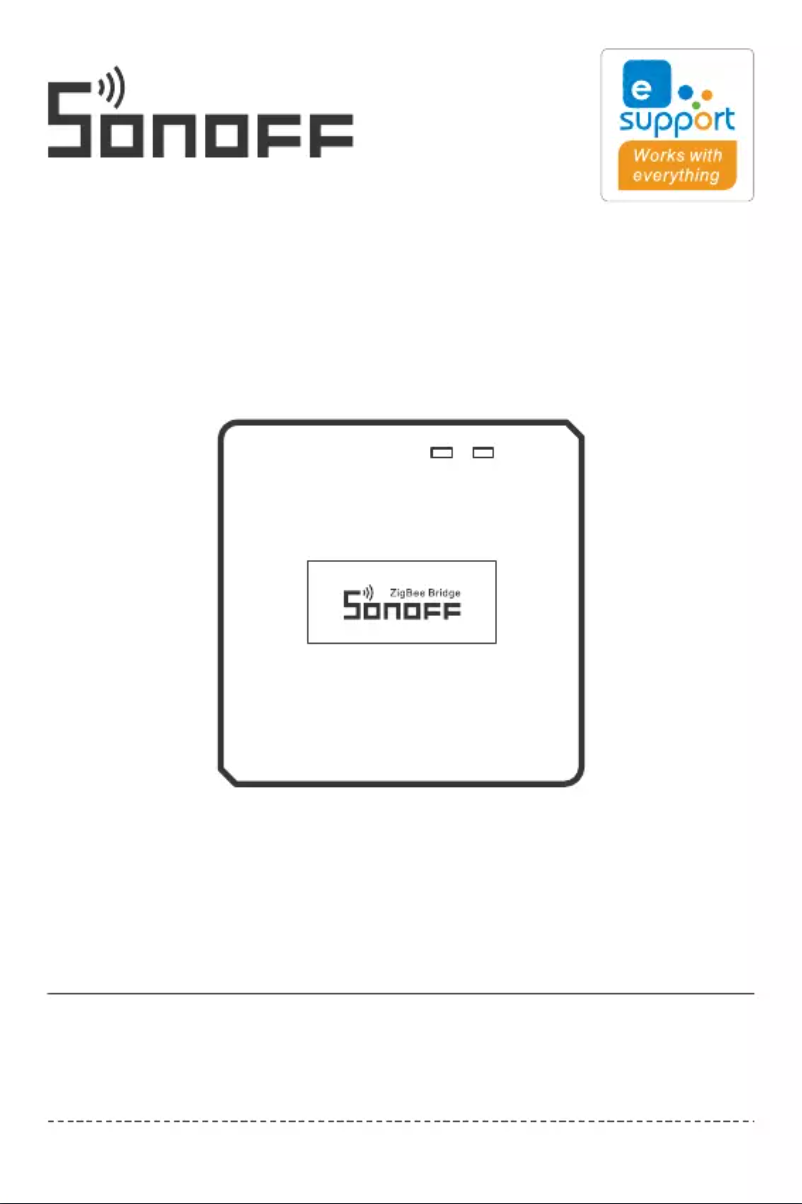 Page n°1 - Manuel utilisateur Sonoff ZigBee Bridge