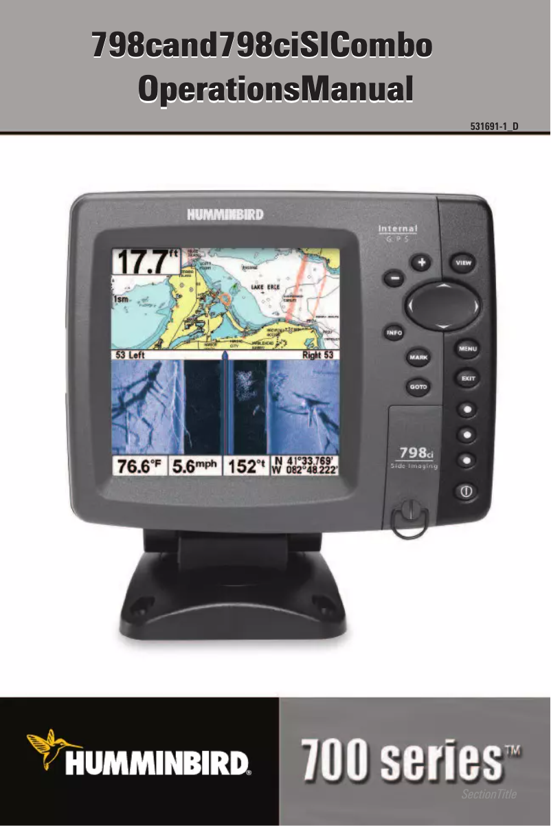 Página 1 del manual Manual de usuario Humminbird 798C