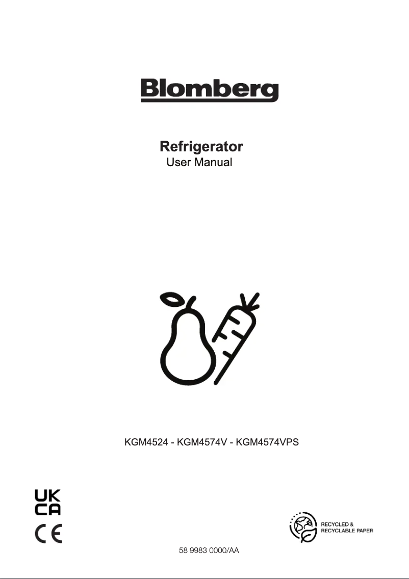 Page n°1 - Mode d'emploi Blomberg KGM4524