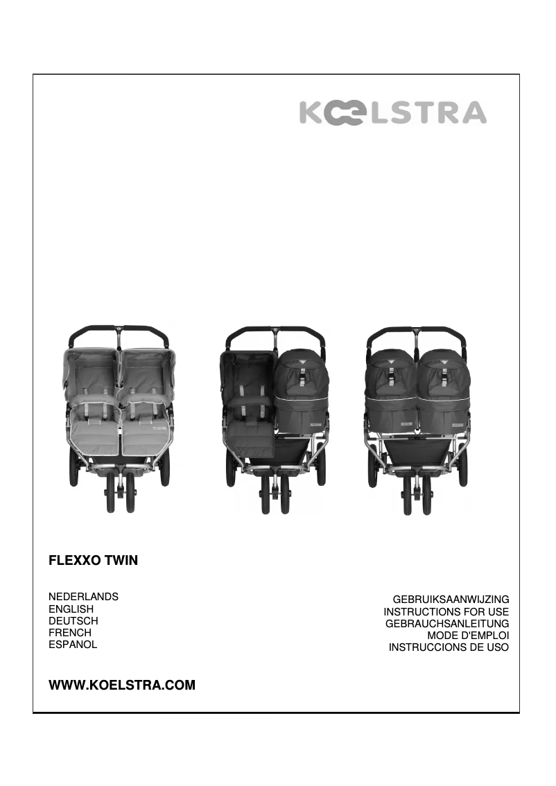 Image de la première page du manuel de l'appareil Flexxo Omega Twin
