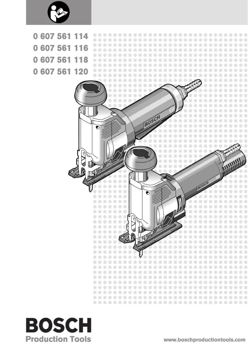Page 1 of the manual User Manual Bosch 0 607 561 114