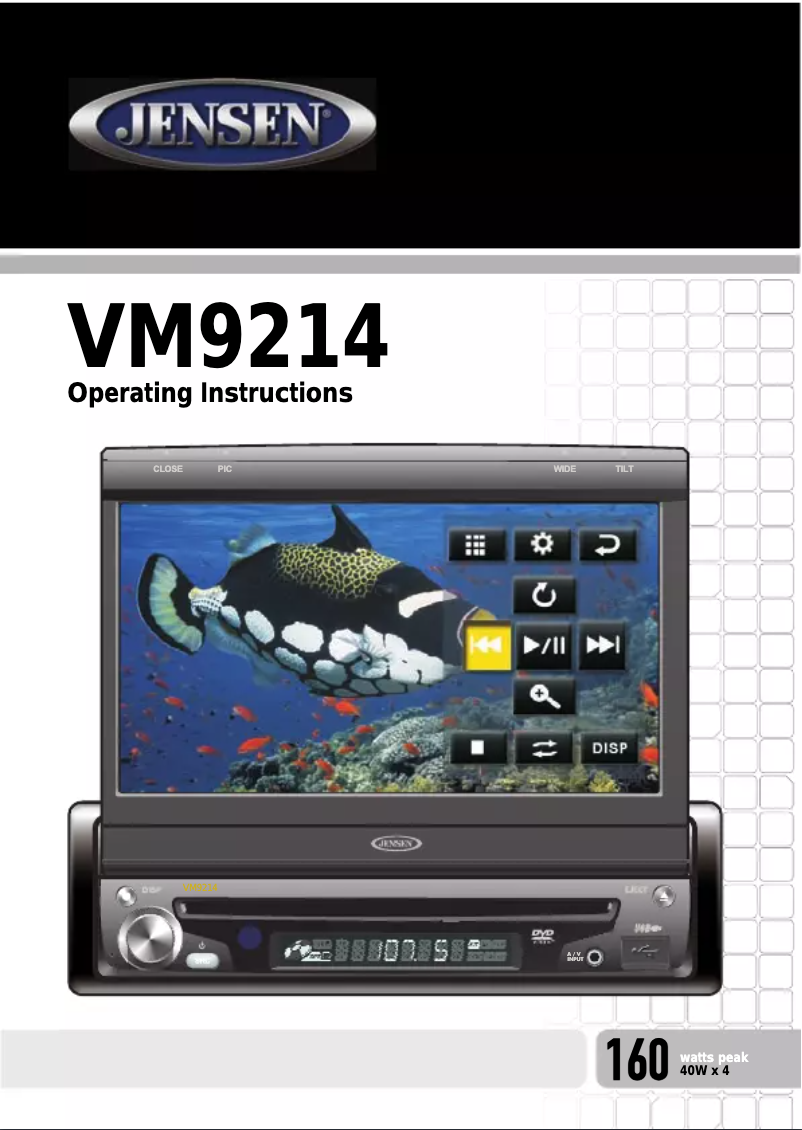 Image de la première page du manuel de l'appareil VM9214