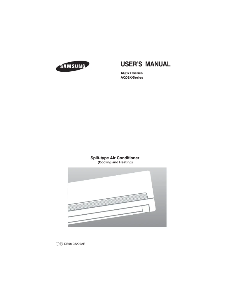 Page n°1 - Manuel utilisateur Samsung AQ07XLN