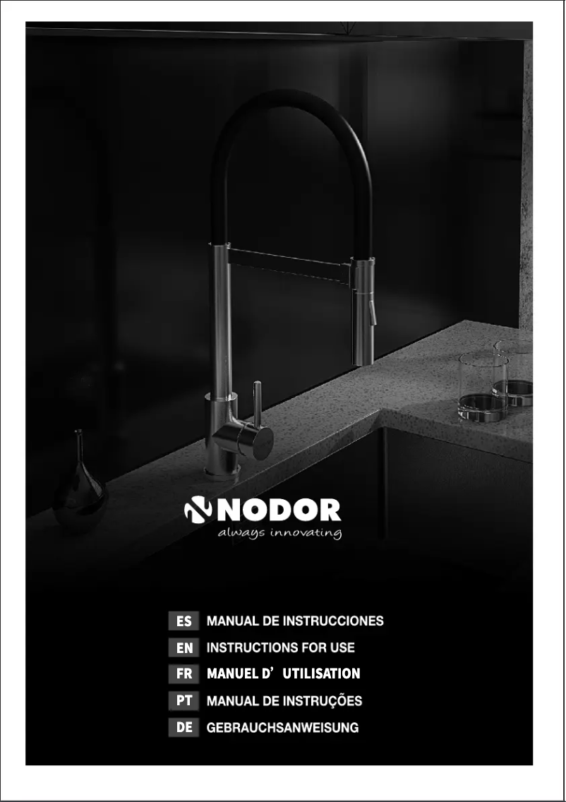 Page 1 of the manual User Manual Nodor NorFlow BLACKBIRD BK