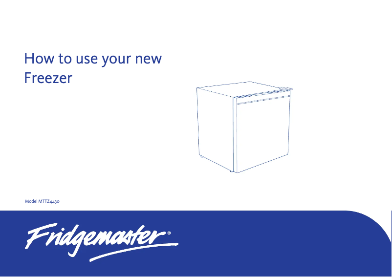 Image de la première page du manuel de l'appareil MTTZ4430