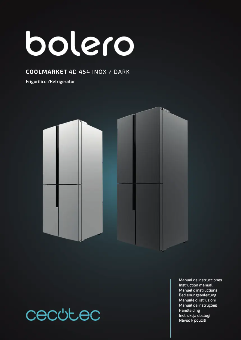 Imagen de la primera página del manual del dispositivo Bolero CoolMarket 4D 454 Inox