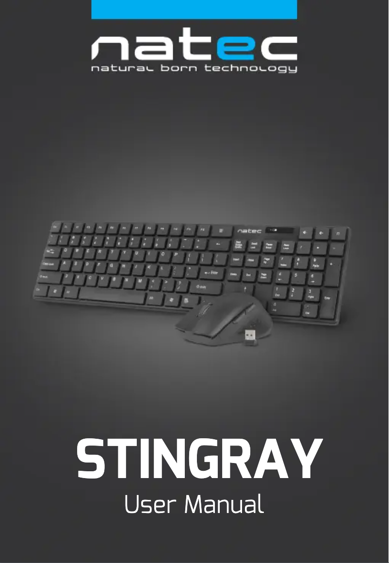 Page 1 de la notice Manuel utilisateur Natec Stingray