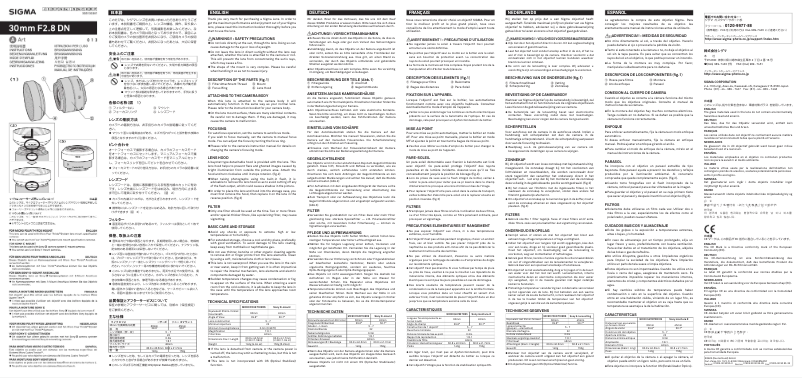 Image de la première page du manuel de l'appareil 30mm F2.8 DN