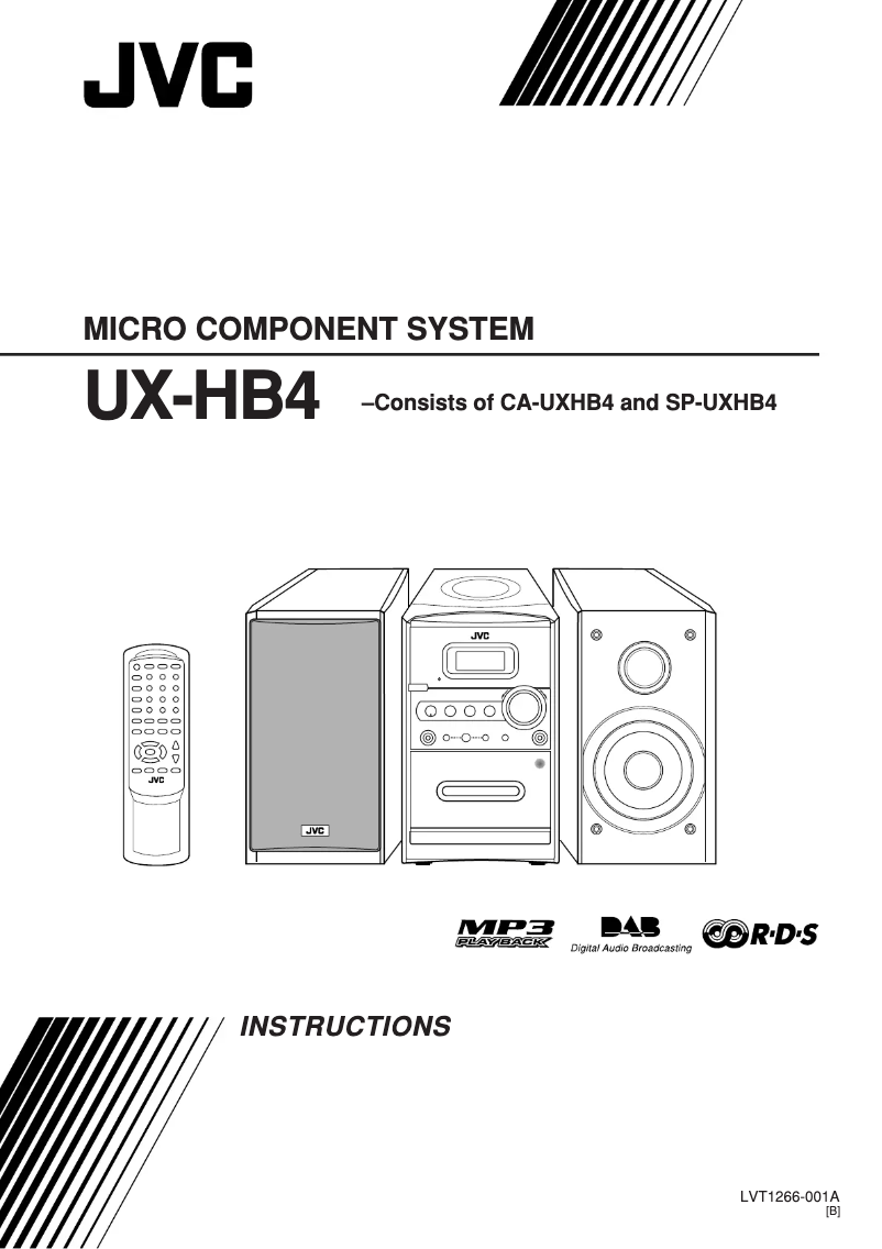 Page n°1 - Manuel utilisateur JVC UX-HB4