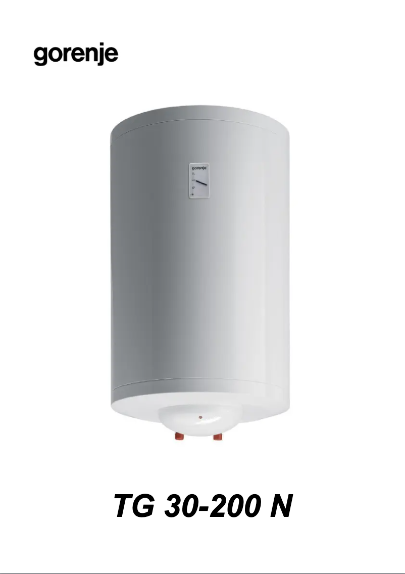 Page 1 de la notice Manuel utilisateur Gorenje TG50NG