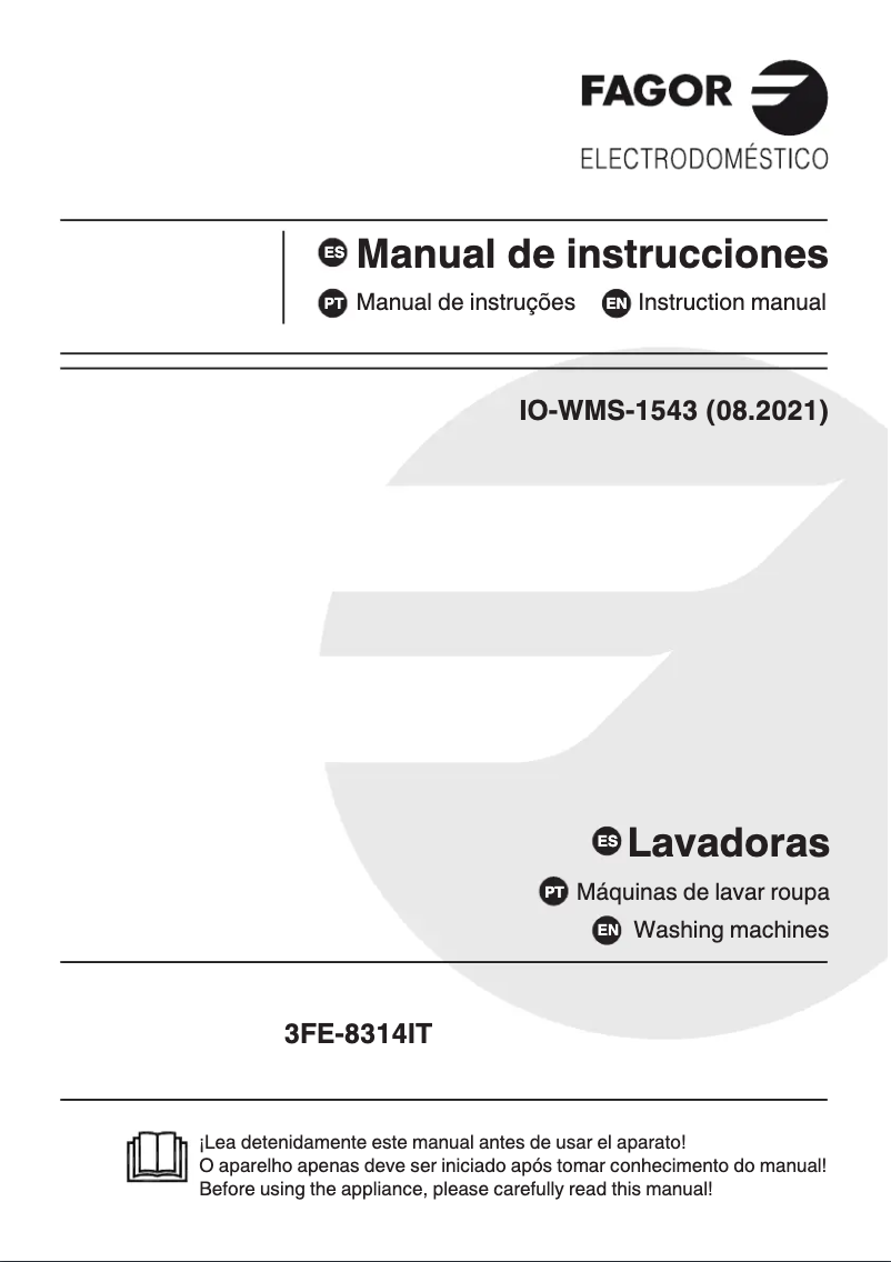 Image de la première page du manuel de l'appareil 3FE-8314IT